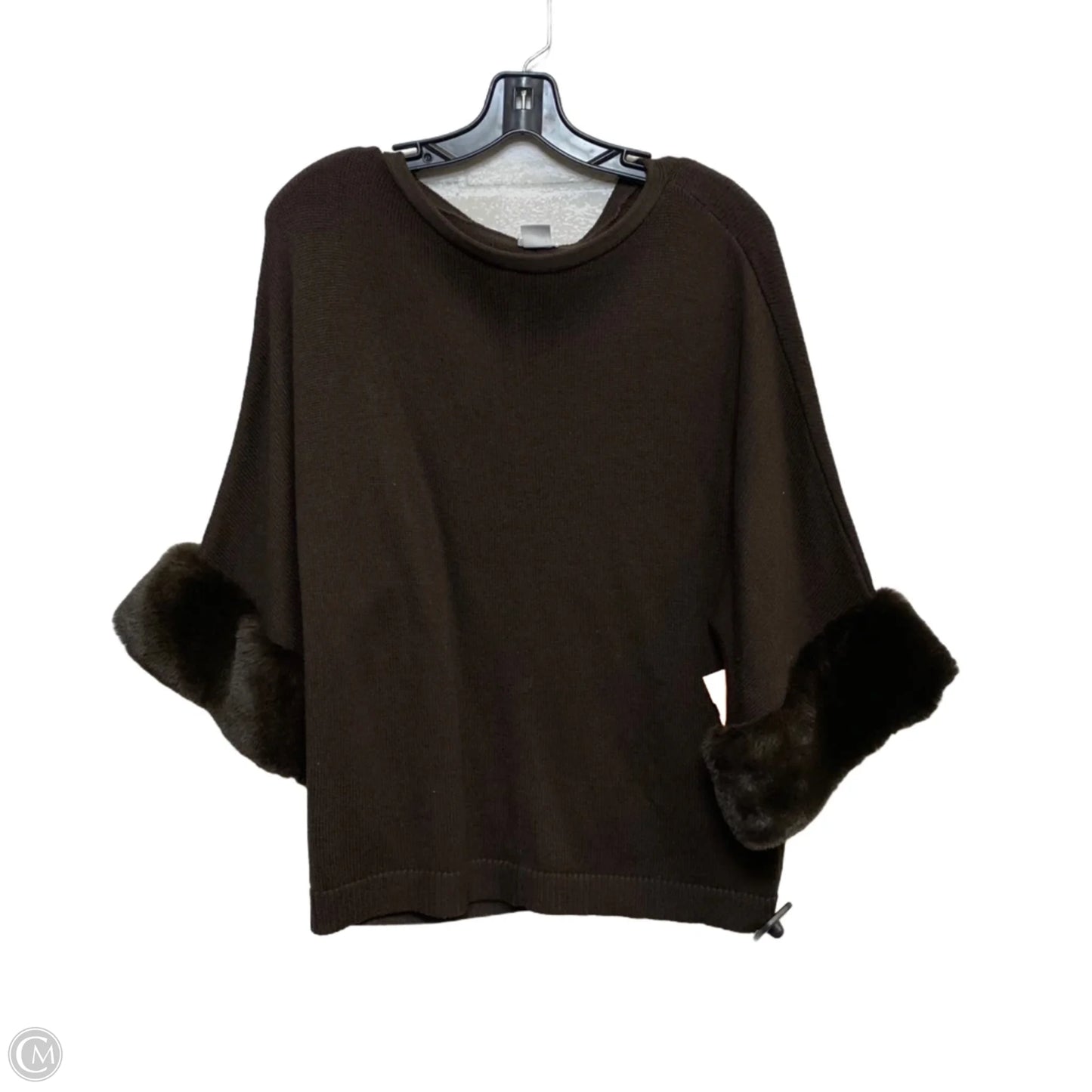 Sweater By Chicos In Brown, Size: M