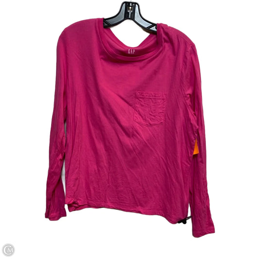 Top Long Sleeve Basic By Gap In Pink, Size: Xl