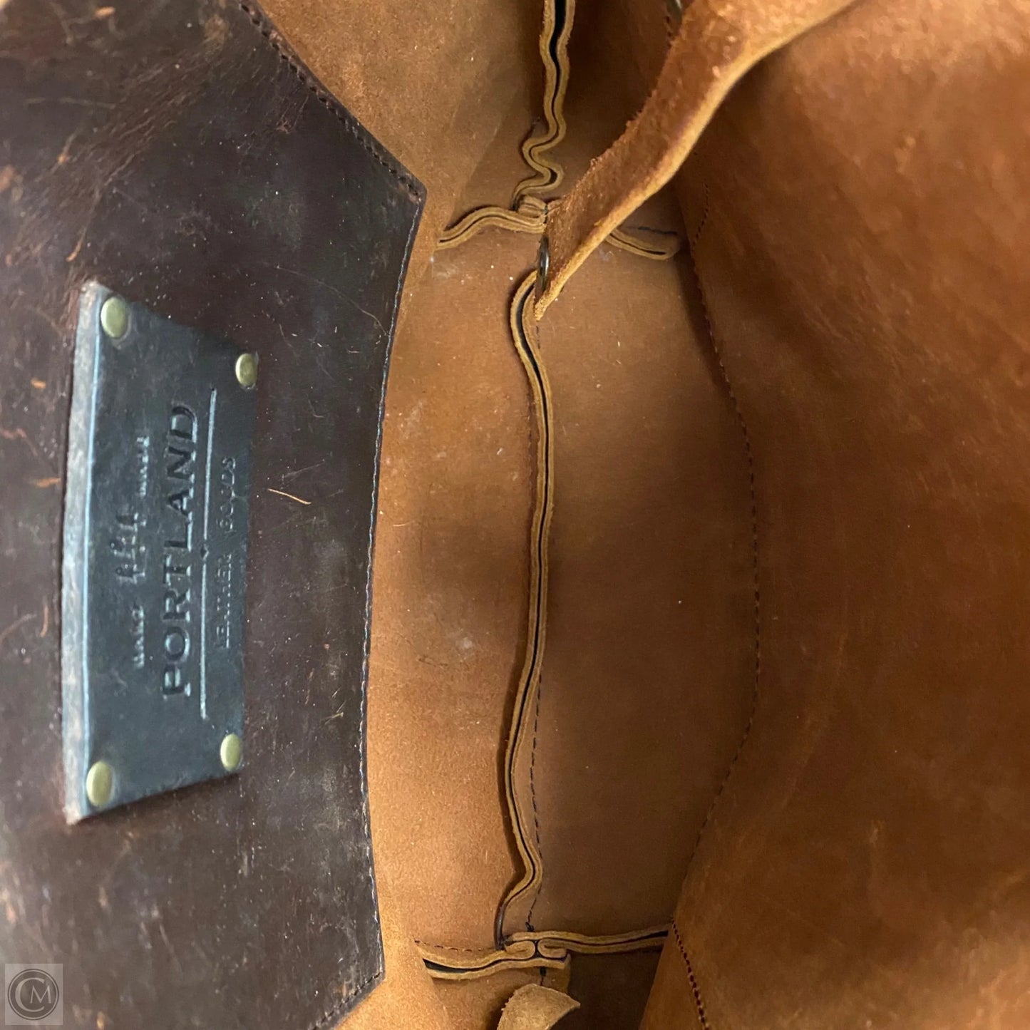 Handbag Leather By Portland Leather, Size: Medium