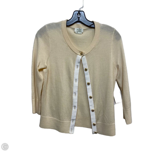 Cardigan Designer By Kate Spade In Tan, Size: S