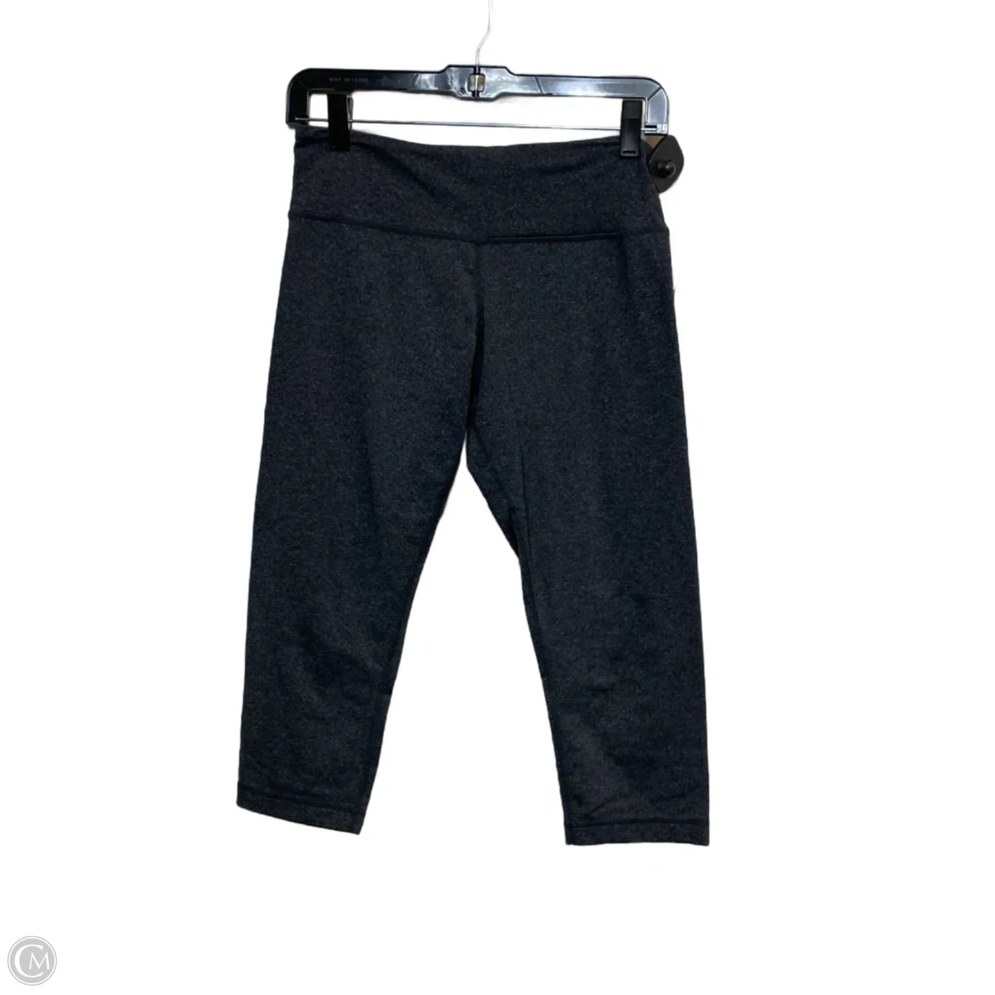 Athletic Leggings Capris Designer By Lululemon In Grey, Size: M