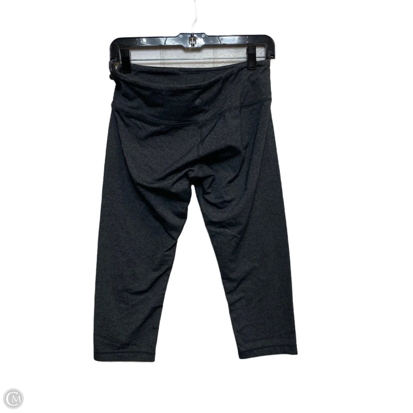 Athletic Leggings Capris Designer By Lululemon In Grey, Size: M