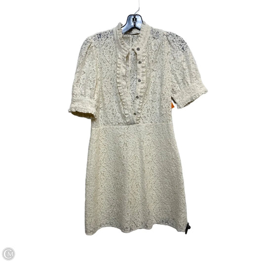Dress Casual Short By Zara In Cream, Size: S