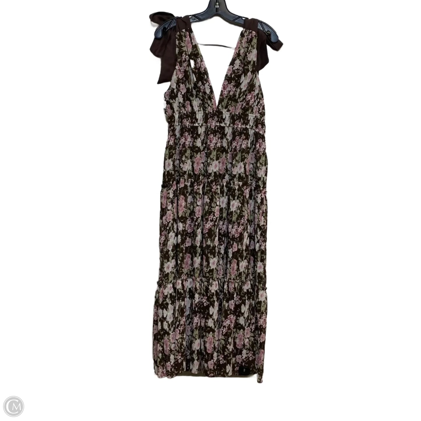 Dress Casual Maxi By Storia In Brown & Pink, Size: L