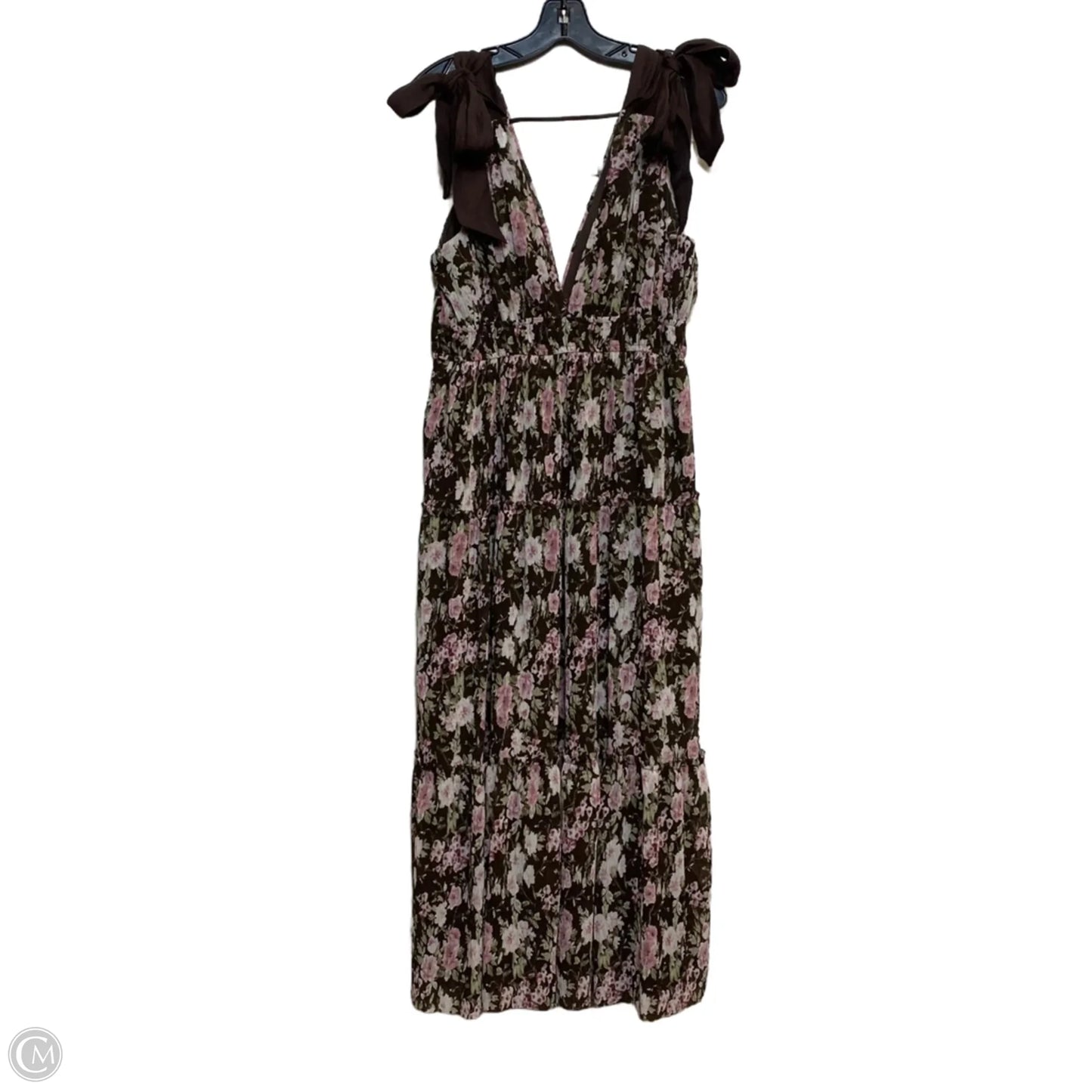 Dress Casual Maxi By Storia In Brown & Pink, Size: L