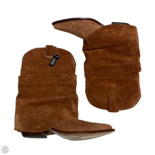 Boots Mid-calf Flats By Schutz In Brown, Size: 10