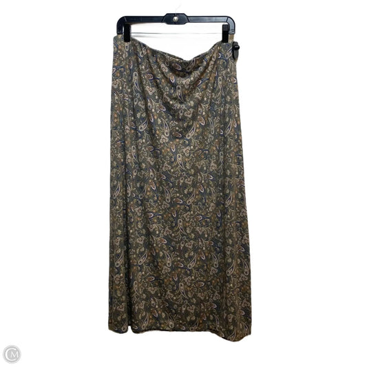 Skirt Maxi By J. Jill In Green, Size: L