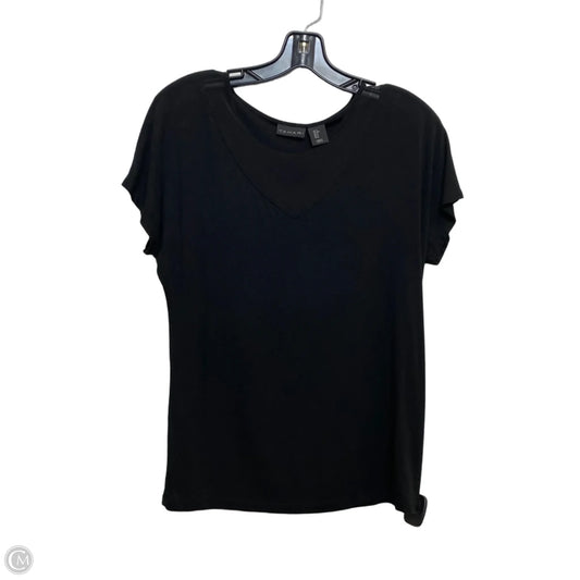Top Short Sleeve By Tahari In Black, Size: S