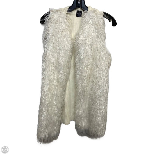 Vest Faux Fur & Sherpa By Rafaella In Cream, Size: M