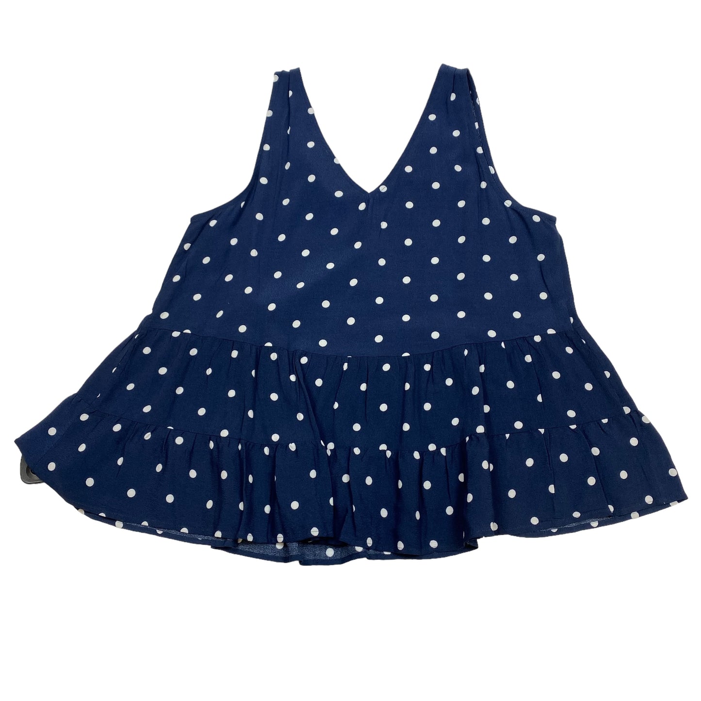 Navy Top Sleeveless Loft, Size M