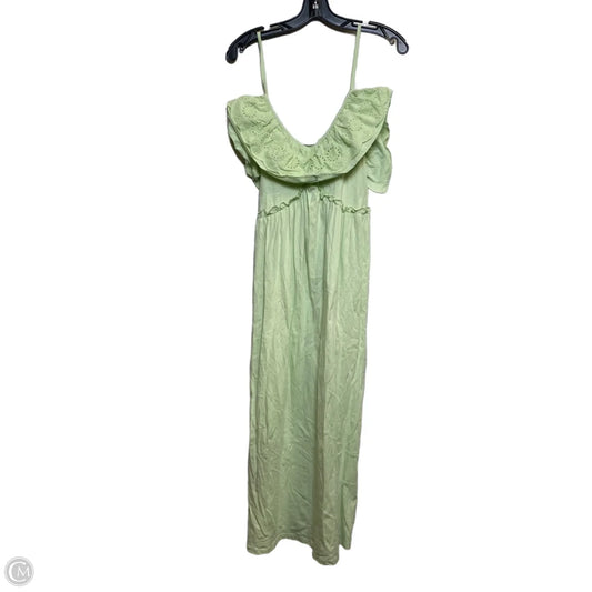 Dress Casual Midi By Zara In Green, Size: L