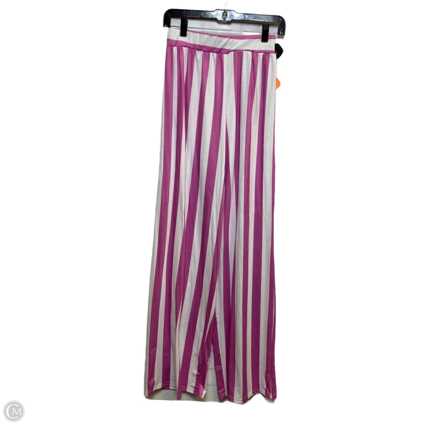 Pants Wide Leg By Cmf In Purple & White, Size: S