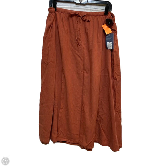 Skirt Midi By Universal Thread In Orange, Size: Xl