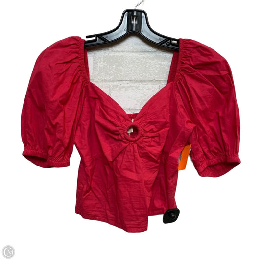 Top Short Sleeve By Sim & Sam In Pink, Size: M