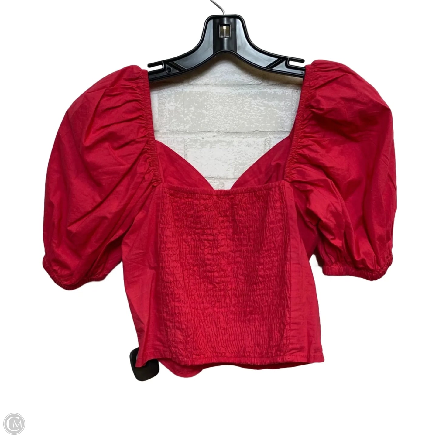 Top Short Sleeve By Sim & Sam In Pink, Size: M