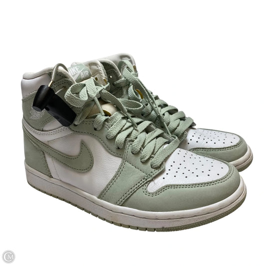 Shoes Luxury Designer By Jordan In Green, Size: 6.5