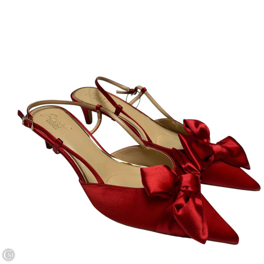 Shoes Designer By Badgley Mischka In Red, Size: 11