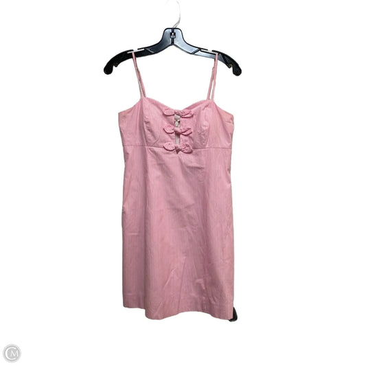 Dress Designer By Lilly Pulitzer In Pink & White, Size: S