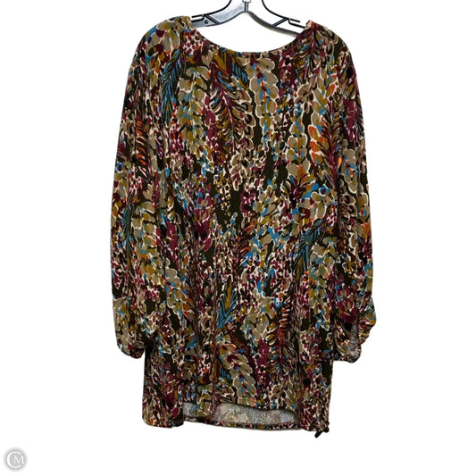 Top Long Sleeve By Beeson River In Multi-colored, Size: 3x