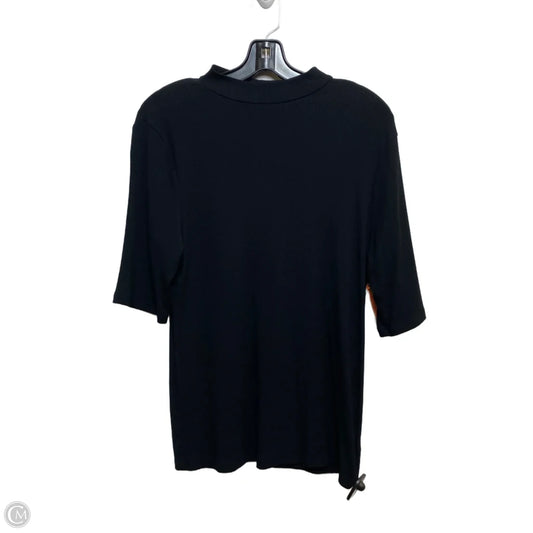 Top Short Sleeve Basic By A New Day In Black, Size: Xl