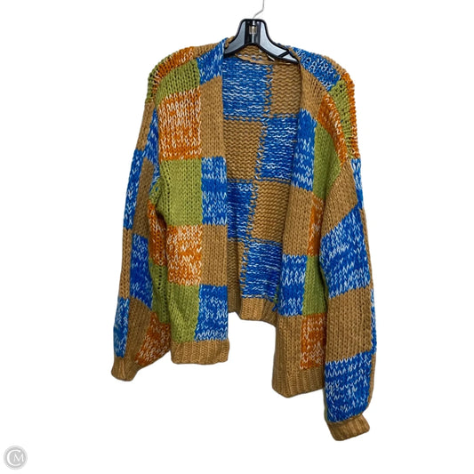 Sweater Cardigan By Cato In Brown, Size: 1x