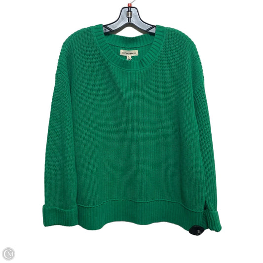 Sweater By Lucky Brand In Green, Size: 1x