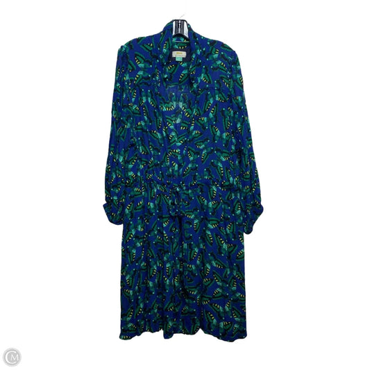 Dress Casual Short By Maeve In Blue & Green, Size: 3x