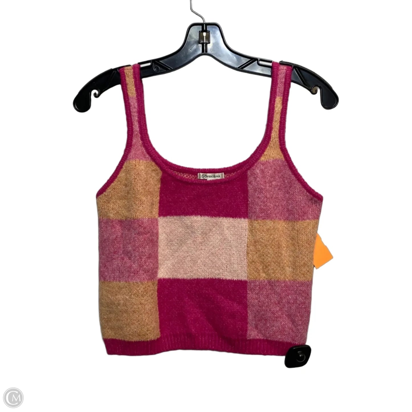 Sweater 2pc By Versona In Orange & Pink, Size: S