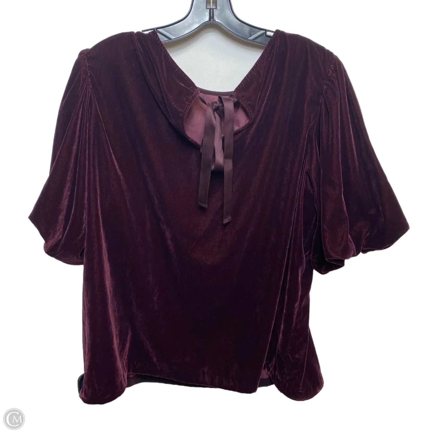 Top Short Sleeve By Gap In Maroon, Size: Xl