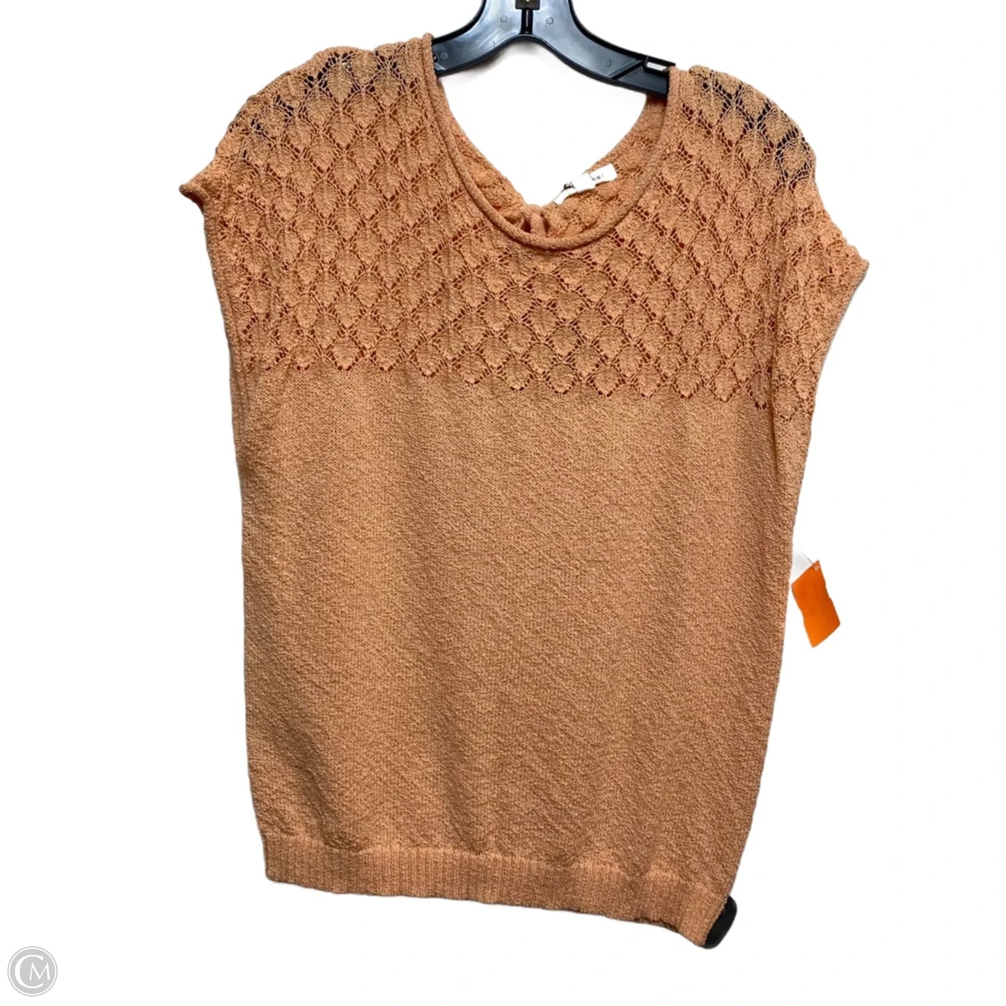 Top Sleeveless By Blu Pepper In Orange, Size: L