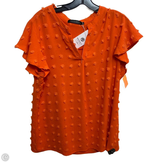Top Short Sleeve By Merokeety In Orange, Size: Xl