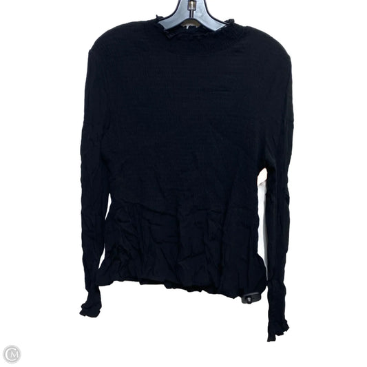 Top Long Sleeve By Karlie In Black, Size: L