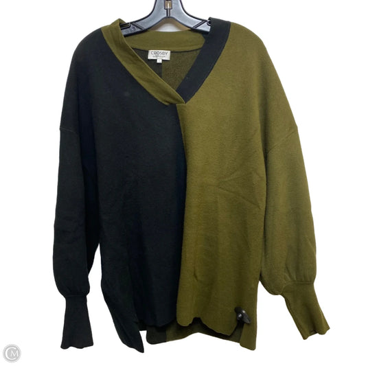 Sweater By Crosby In Black & Green, Size: L