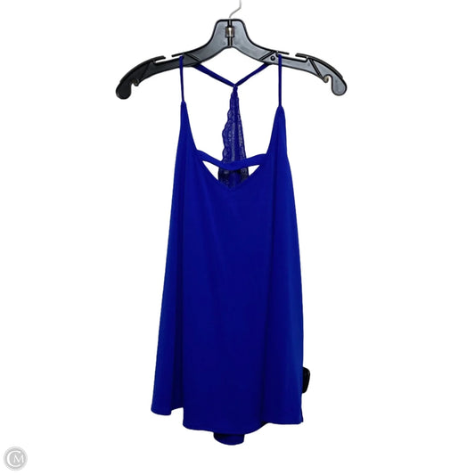 Top Sleeveless By Versona In Blue, Size: L