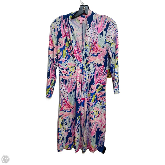 Dress Designer By Lilly Pulitzer In Blue & Pink, Size: S