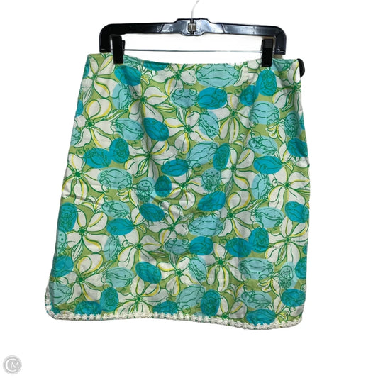 Skirt Designer By Lilly Pulitzer In Blue & Green, Size: M