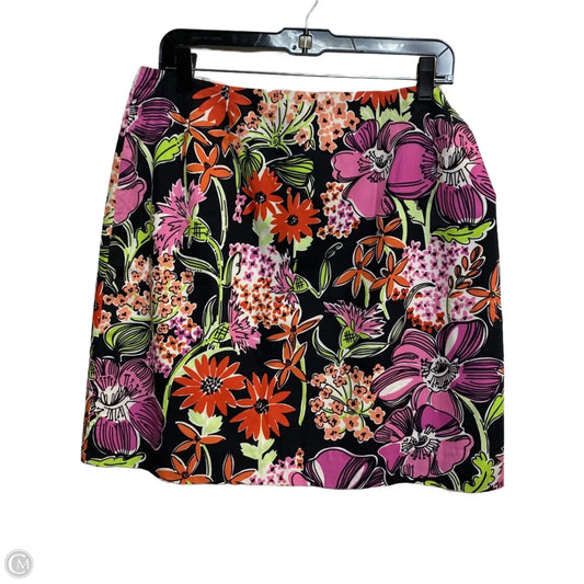 Skirt Designer By Lilly Pulitzer In Black & Pink, Size: L