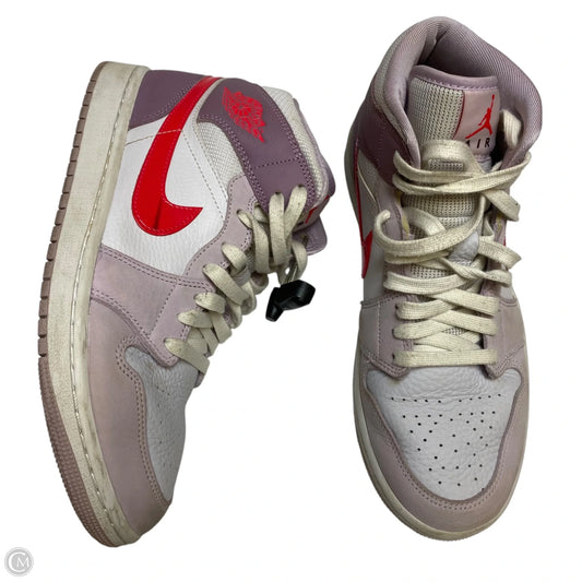 Shoes Luxury Designer By Jordan In Purple & White, Size: 9.5