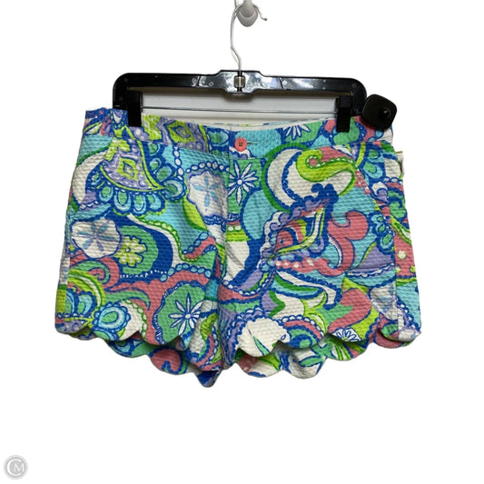 Shorts Designer By Lilly Pulitzer In Blue & Green, Size: 8