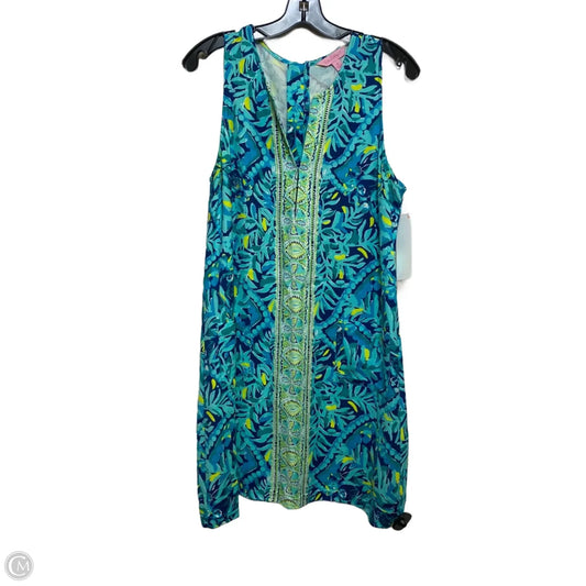 Dress Designer By Lilly Pulitzer In Blue & Green, Size: M