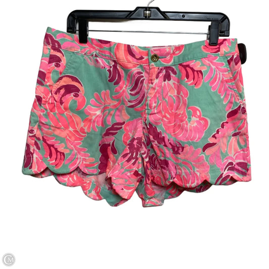 Shorts Designer By Lilly Pulitzer In Green & Pink, Size: 10