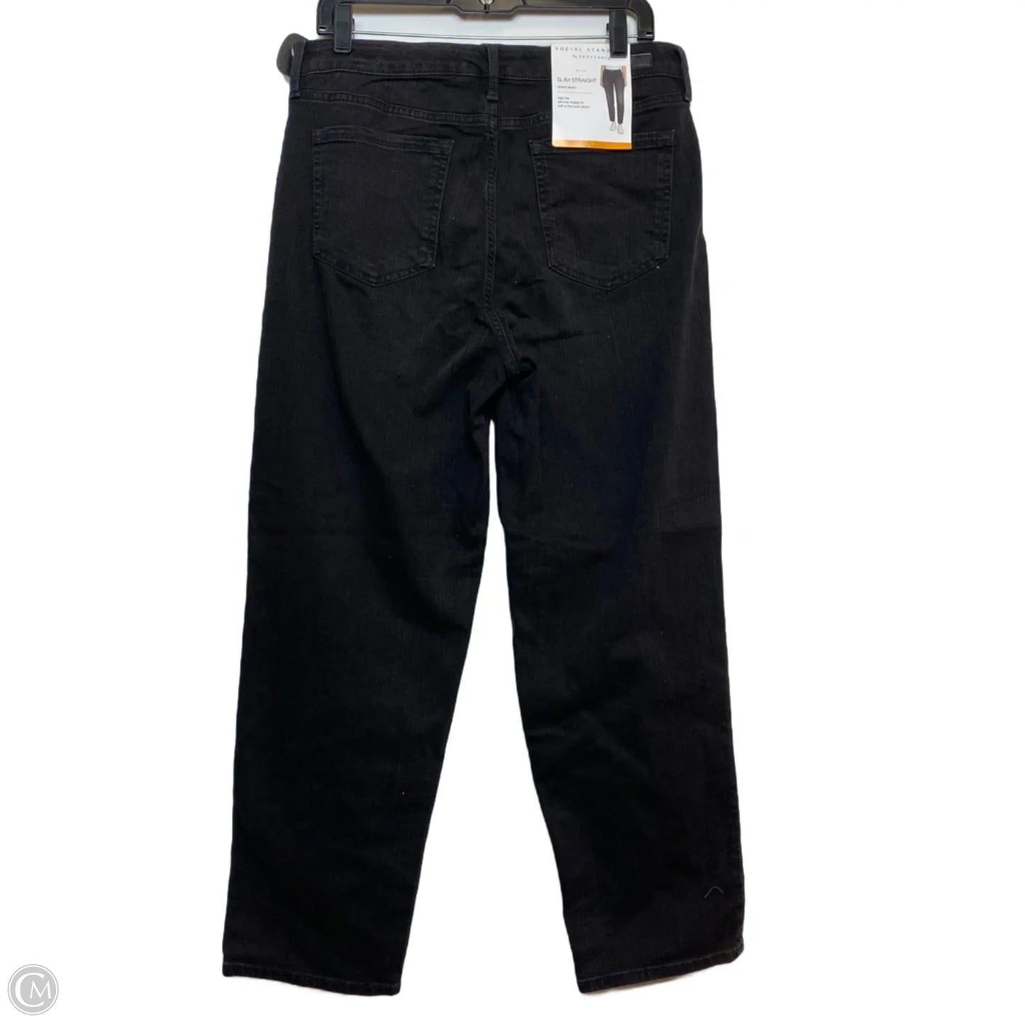 Jeans Straight By Social Standard By Sanctuary In Black Denim, Size: 12
