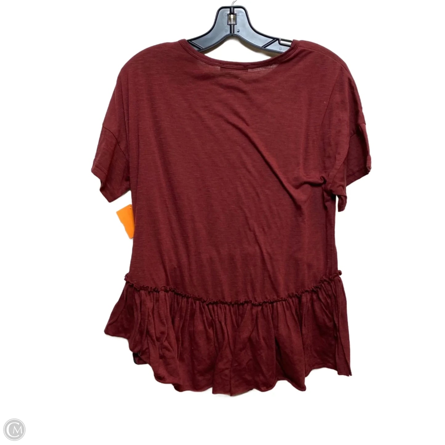 Top Short Sleeve By Shein In Red, Size: S