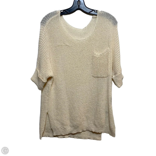 Top Short Sleeve By Cmf In Cream, Size: Xl
