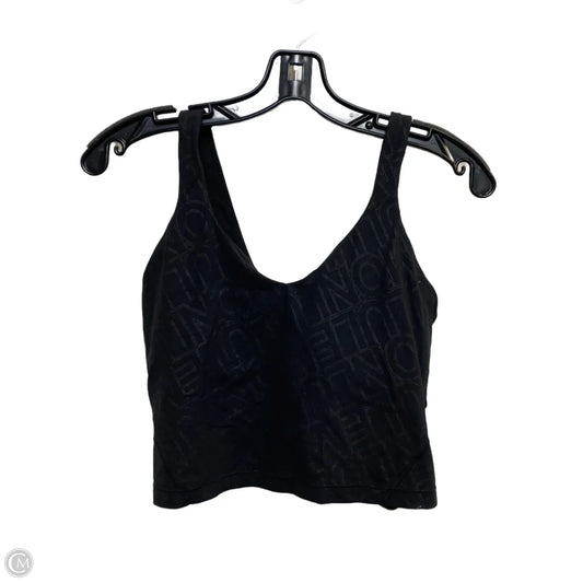 Athletic Tank Top Designer By Lululemon In Black, Size: S