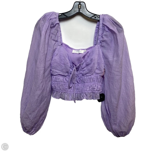 Top Long Sleeve By Astr The Label In Purple, Size: Xs