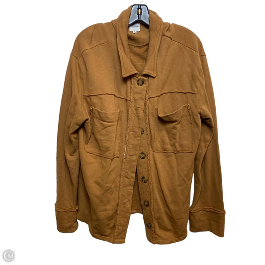 Top Long Sleeve By Kensie In Brown, Size: L