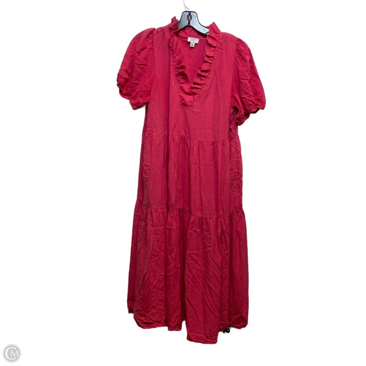 Dress Casual Midi By Crown And Ivy In Pink, Size: L