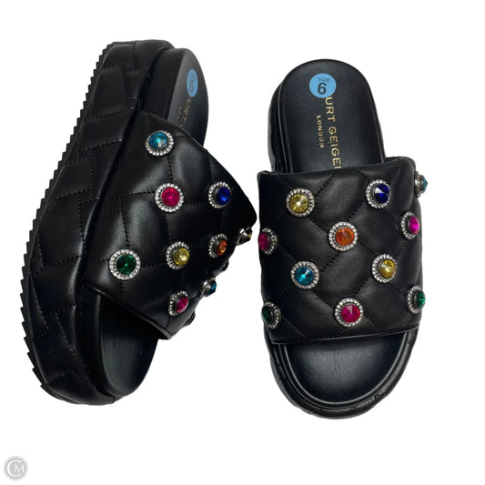 Sandals Designer By Kurt Geiger In Black, Size: 6