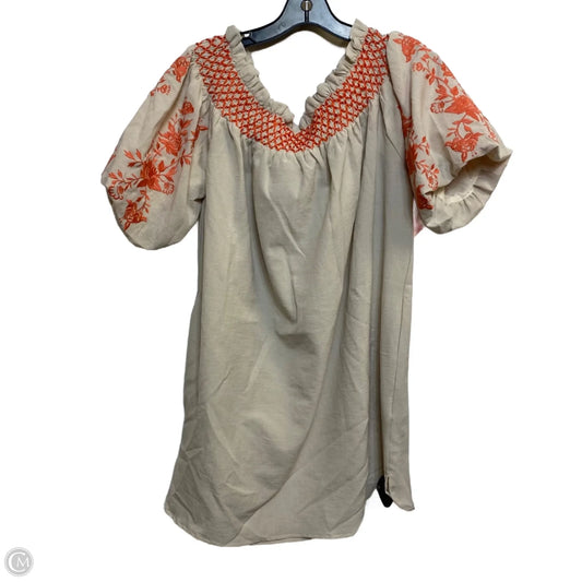 Dress Casual Short By Umgee In Beige, Size: S